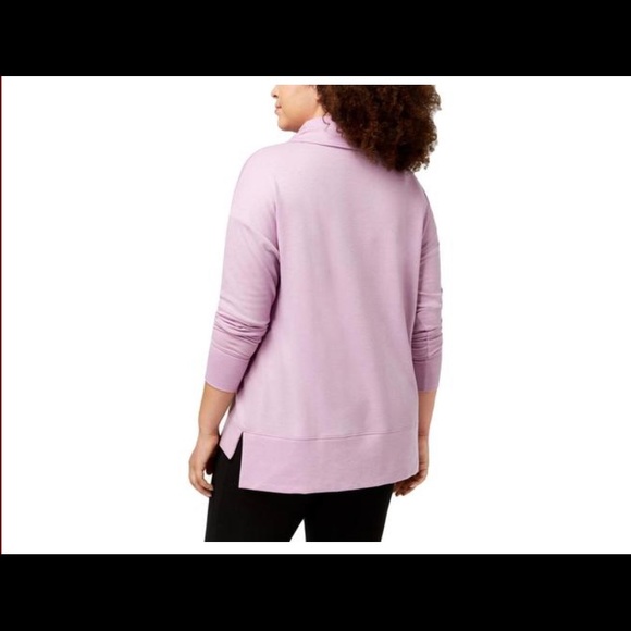 NWT Macy’s Ideology Black Cowl Neck Top - Picture 3 of 4